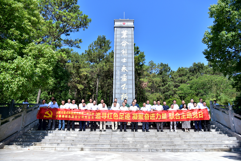 市政分公司黨總支、合肥市重點局直屬黨委第二黨支部聯(lián)合開展主題黨日活動1